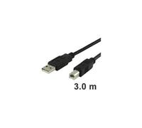 Câble USB 2.0 de 3m A-B pour imprimante / scanner QUALITE SUPERIEURE Blindé. Pour HP Lexmark Epson Canon IBM Brother .....Longueur 3M.