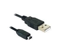 Câble USB 2.0 DeLOCK 82208 - 1,5m - USB A vers USB B - Mini 4-Pin Hirose - Noir - Code SH 84733080
