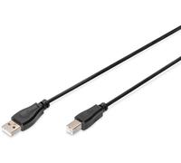 Câble USB 2.0 DIGITUS USB-A - USB-B mâle 1,0 m noir