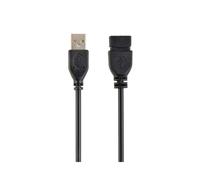 Câble USB 2.0 Gembird CCP-USB2-AMAF-15C 4.6m, Connecteur A Mâle vers A Femelle, Contacts Plaqué Or, Noir