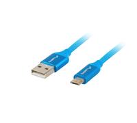 LANBERG USB Cable CA-USBM-20CU-0018-BL USB A to Micro USB QC 3.0 1.8M Blue 1.8 M