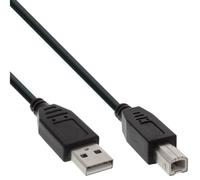 InLine 34550X câble USB 0,5 m USB A USB B Noir - Câbles USB (0,5 m, USB A, USB B, Male connector / Male connector, 480 Mbit/s, Noir)