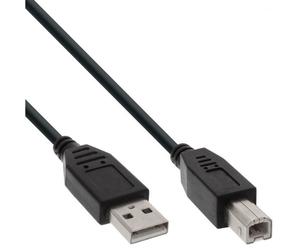 Câble USB 2.0 InLine, A vers B, noir, 1m