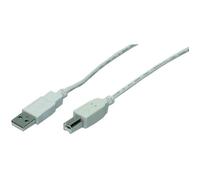 M-CAB - Câble USB - USB (M) pour USB type B (M) - USB 2.0 - 1.8 m - gris