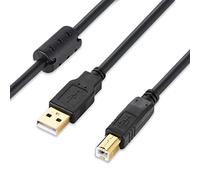 Câble USB 2.0 pour imprimante avec ferrite noire (3 mètres)