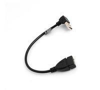 System-S Cable USB 2.0 Typ A (mâle) 90° Angle to USB 2.0 Typ A (femâle) 20 cm by