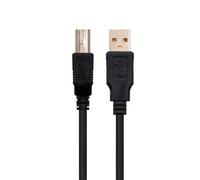 Câble USB 2.0 type A mâle vers type B mâle de 5 m, fabriqué en matériau résistant, conçu pour connecter des imprimantes et des périphériques USB.