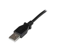 Câble USB 2.0 Type A vers USB Type B Coudé à Gauche Mâle / Mâle - Adaptateur pour imprimante 1 m Noir - Câble USB - USB type B (M) pour USB (M) - USB