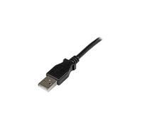Câble USB 2.0 Type A vers USB Type B Coudé à Gauche Mâle / Mâle - Adaptateur pour imprimante 2 m Noir - Câble USB - USB type B (M) pour USB (M) - USB