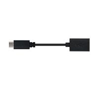 Câble USB 2.0 Type C mâle à mâle, 15 cm de Long, 3 A de Puissance, Fonction OTG, Noir, idéal pour Les transferts Rapides.
