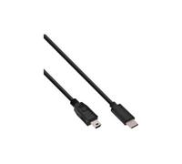 InLine USB C/USB Mini-B, 1.5 m câble USB 1,5 m USB 2.0 Mini-USB B Noir