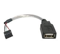 StarTech Câble USB 2.0 USB A femelle vers adaptateur carte mère 4 broches F/F 15 cm