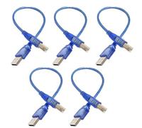 Câble USB 2.0, USB A mâle vers USB B mâle, câble d'imprimante pour Arduino 2560 R3, imprimante à jet d'encre, imprimante laser, MFP, scanner vers PC ou Mac (20 cm, lot de 5 pièces)