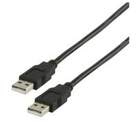 Câble USB 2.0 - VALUELINE - A mâle vers A mâle - 2 00 m - Noir - Connexion périphérique
