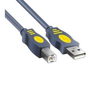 Câble USB 2.0 vers connecteurs de type B pour une connexion fiable, protection contre les surcharges, option de longueur flexible, câble de transfert de données de vitesse