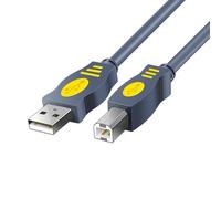 Câble USB 2.0 vers connecteurs de type B pour une connexion fiable, protection contre les surcharges, option de longueur flexible, câble de transfert de données de vitesse