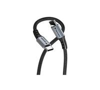 Verbatim Câble USB-C Sync & Charge 60W avec PD 3.0 de 120 cm - Noir | Câble de charge rapide et robuste pour iPhone 17 Pro Max, iPhone 16 Pro Max, Samsung Galaxy S25, MacBook Air, iPad, Pixel 9