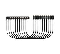 - Câble USB - 24 pin USB-C (M) pour 24 pin USB-C (M) incliné - USB 2.0 - 3 A - 3.5 m - noir (pack de 10)