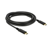 DeLOCK 83325 3m USB C USB C Mâle Mâle Noir câble USB - Câbles USB (3 m, USB C, USB C, 2.0, 480 Mbit/s, Noir)