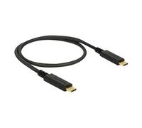 Delock - Câble USB - 24 pin USB-C (M) pour 24 pin USB-C (M) - USB 3.1 Gen 2 - 5 A - 50 cm - noir