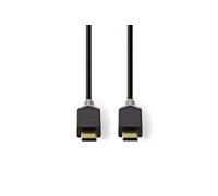 - Câble USB - 24 pin USB-C (M) pour 24 pin USB-C (M) - USB 3.2 Gen 1 - 3 A - 2 m - rond, USB Power Delivery (60W) - noir