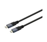 - Câble USB - 24 pin USB-C (M) pour 24 pin USB-C (M) - USB 3.2 Gen 2 - 5 - 20 V - 5 A - 7.5 m - prise en charge UHD 4K60Hz, Alimentation USB (100 W)