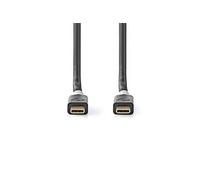 - Câble USB - USB-C (M) pour USB-C (M) - USB 3.2 Gen 2 - 5 A - 1 m - anthracite