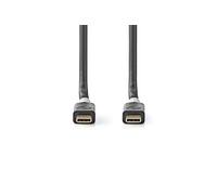 Nedis Câble USB4 USB‑C CCBW64020AT20 2 m Gen 2x2 Noir/Argent
