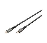 Digitus Câble USB4 USB-C vers USB-C 1 m 40 Gbits/s 8K@60Hz PD3.0 Noir