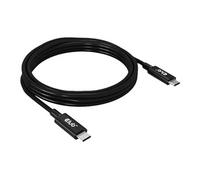 - Câble USB - 24 pin USB-C (M) pour 24 pin USB-C (M) - USB4 Gen3x2 - 48 V - 5 A - 2 m - support pour 8K60Hz, bi-directionnel, gamme de puissance