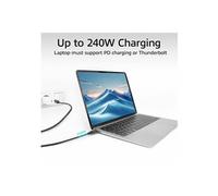 ACT - Câble USB - 24 pin USB-C (M) pour 24 pin USB-C (M) - USB4 / Thunderbolt 3 - 48 V - 5 A - 2 m - Alimentation USB (240 W), débit de transfert de données jusqu'à 20 Gbps, Certifié USB-IF -...