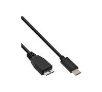 InLine USB 3.1 Typ C/Micro-B 0.5m câble USB 0,5 m USB C Micro-USB B Noir - Câbles USB (0,5 m, USB C, Micro-USB B, 3.1 (3.1 Gen 2), Male connector / Male connector, Noir)
