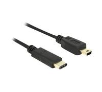 - Câble USB - 24 pin USB-C (M) pour mini-USB de type B (M) - USB 2.0 - 500 mA - 2 m - noir