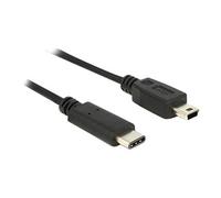 DeLock Câble USB 2.0 USB-Mini-B mâle vers USB-C mâle 0,50 m noir 83335
