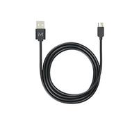 Mobilis - Câble USB - USB‑C 24 broches (M) vers USB (M) - USB 2.0 - 1 m - Noir