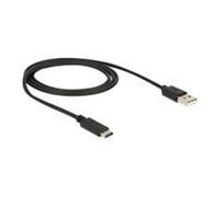 DeLOCK 83600 câble USB 1 m USB 2.0 USB C USB A Noir