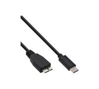 - Câble USB - 24 pin USB-C (M) pour USB Type B (M) - USB 3.1 Gen 2 - 3 A - 1.5 m - noir
