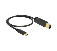 Delock - Câble USB - 24 pin USB-C (M) pour USB Type B (M) - USB 3.1 Gen 2 - 3 A - 50 cm - noir