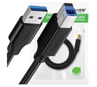 UGREEN Câble USB 10372 - 2 m USB A mâle vers USB B mâle, USB 3.0 (3.1 Gen 1) Noir