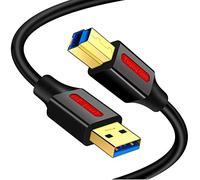 Câble USB 3.0 A mâle vers B mâle 0,5 m Câble USB 3.0 type A vers B mâle compatible avec imprimantes, station d'accueil, concentrateur USB et autres appareils (0,5 m)