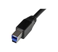 Câble USB 3.0 actif USB-A vers USB-B de 10 m - Cordon USB A vers B - USB 3.1 Gen 1 (5 Gb/s) - M/M - Noir - Câble USB - USB Type B (M) pour USB type A