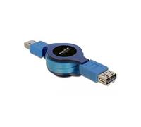 DELOCK 82649 - Rallonge USB 3.0 avec fonction d'enroulement, L : 1,0 m