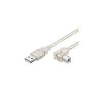 Wentronic Câble USB 3.0 Fiche A / Fiche B coudée 0,5m Transparent (Import Allemagne)