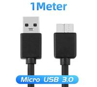 câble USB 3.0 mâle A vers B pour disque dur externe HDD cordon de données alimentation pour Samsung S5 Note3 1m -NOAH2595