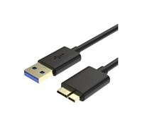Câble USB 3.0 mâle A vers Micro B Noir pour Disque Dur WD My Passport-Elements-My Book- Toshiba-Seagate-Hitach--