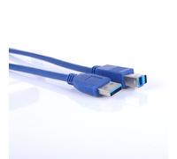 Câble USB 3.0 mâle de Type A à B pour synchronisation de données, haut débit, accessoires mobiles pour imprimante HP, Canon, Lexmark, Samsung CyberPower