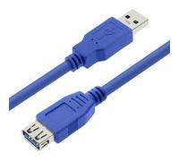 Câble USB 3.0 Mâle vers USB 3.0 Femelle Rallonge 3m LinQ Bleu G