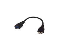 Cable usb 3.0 male vers usb femelle avec fonction OTG noir