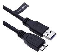 Câble USB 3.0 Micro B de synchronisation de données pour WD 500 Go 2.5" My Book, My Passport Ultra, My Cloud, Toshiba HDTB110EK3BA, HDTB305EK3AA / Samsung M3, SE-208DB/TSBS, Samsung S5/S6, Galaxy Note 3/4 (1.6ft)