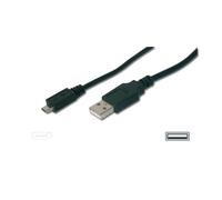 Câble USB 3.0 - Noir - 0.50m - Micro USB B - Vitesses jusqu'à 5 GBit/s - Compatible USB 2.0
